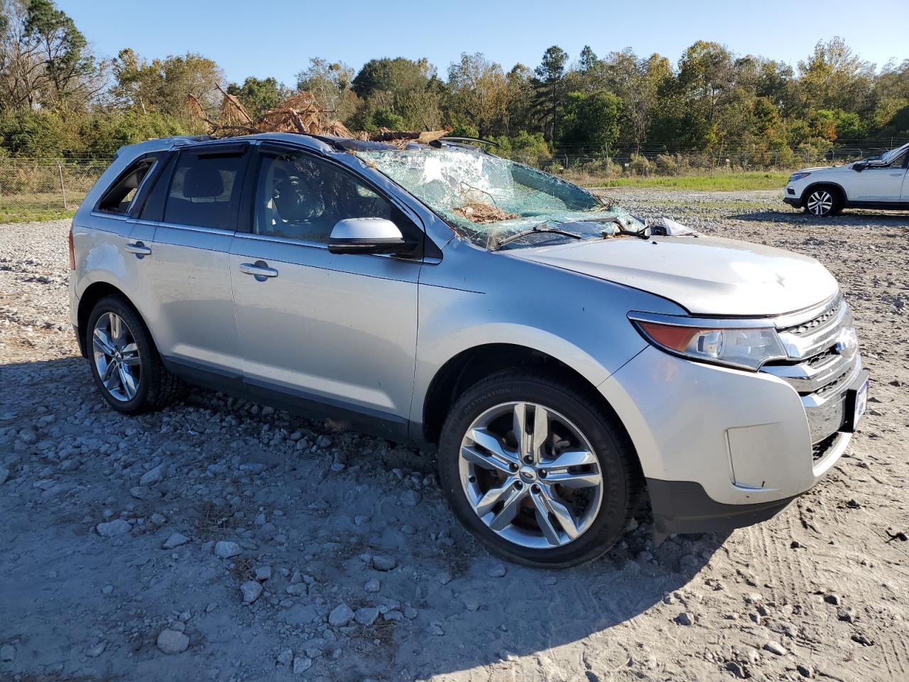 2013 Ford Edge VIN 2FMDK3KC7DBB49946 Copart auction photo, top/roof damage thumbnail 4