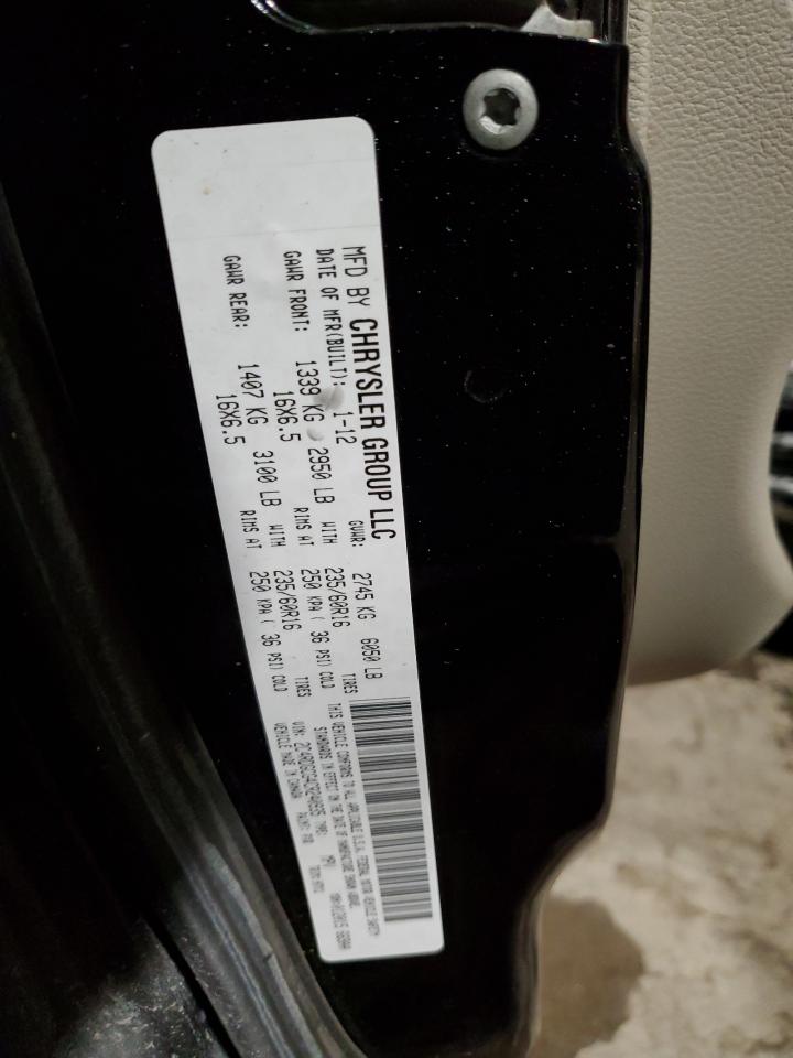 2012 Dodge Caravan VIN 2C4RDGCG4CR240935 Copart auction photo, front end / minor dent/scratches damage thumbnail 15