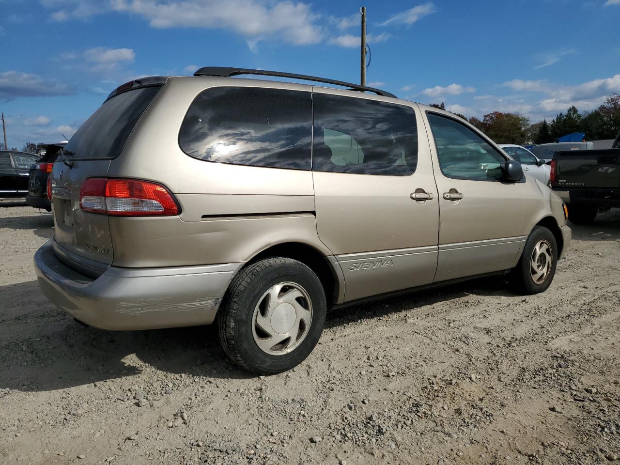 2002 Toyota Sienna VIN 4T3ZF13C12U473762 Copart auction photo, front end / side damage thumbnail 3