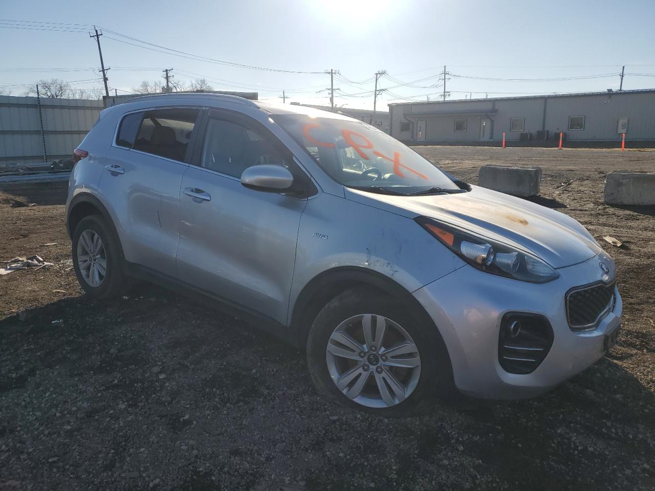 2018 KIA Sportage VIN KNDPMCAC7J7407707 Copart auction photo, vandalism damage thumbnail 4
