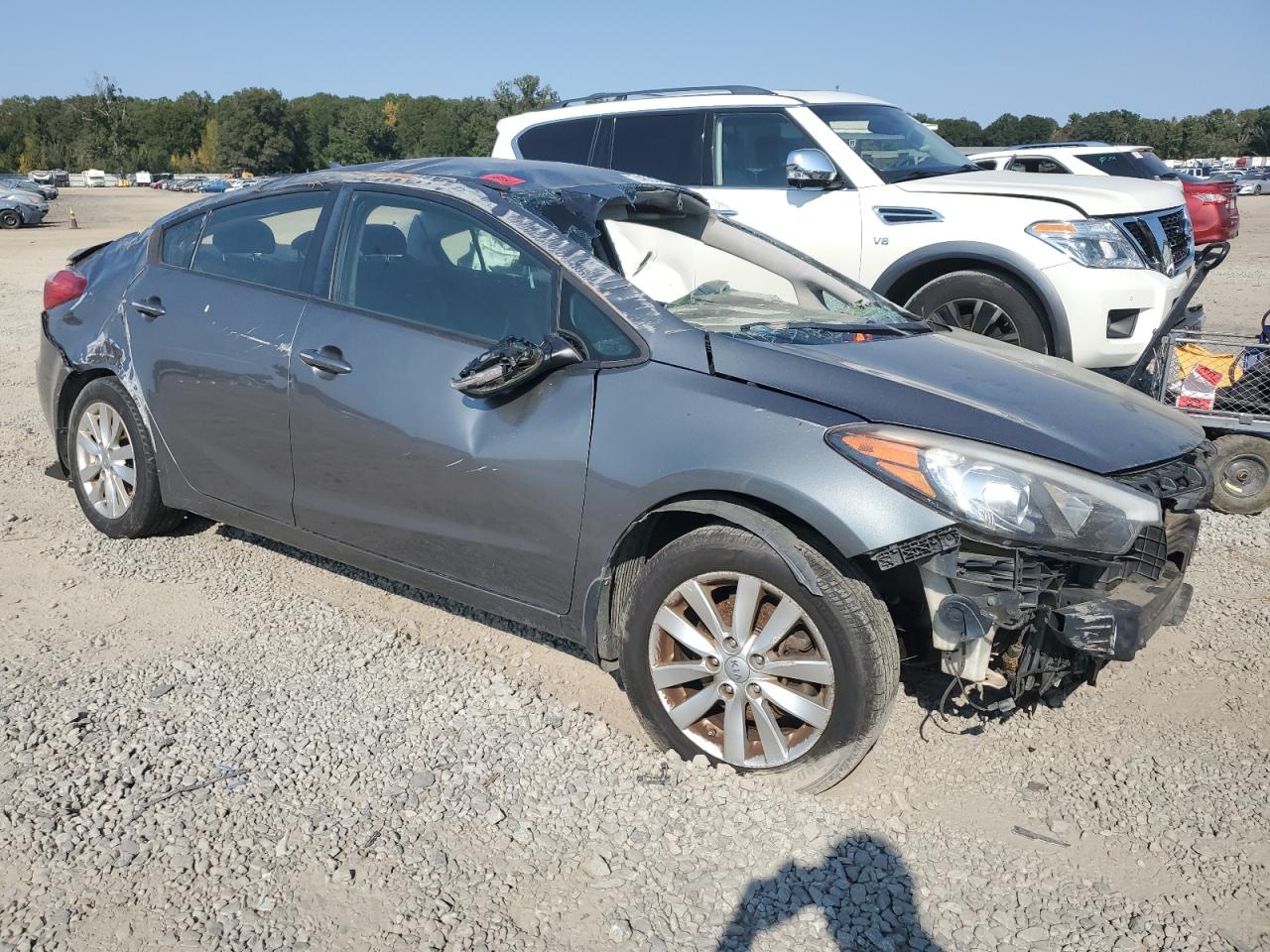 2016 KIA Forte VIN KNAFX4A68G5469864 Copart auction photo, all over damage thumbnail 4