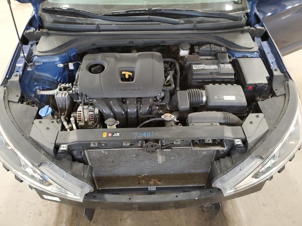 2019 Hyundai Elantra VIN 5NPD84LF6KH440697 Copart auction photo, all over / vandalism damage thumbnail 11
