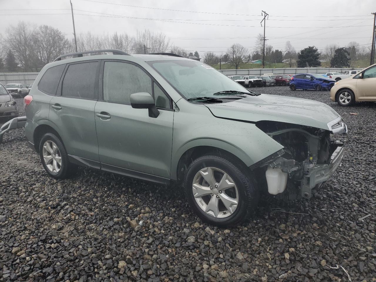 2015 Subaru Forester VIN JF2SJADCXFH835051 Copart auction photo, front end damage thumbnail 4