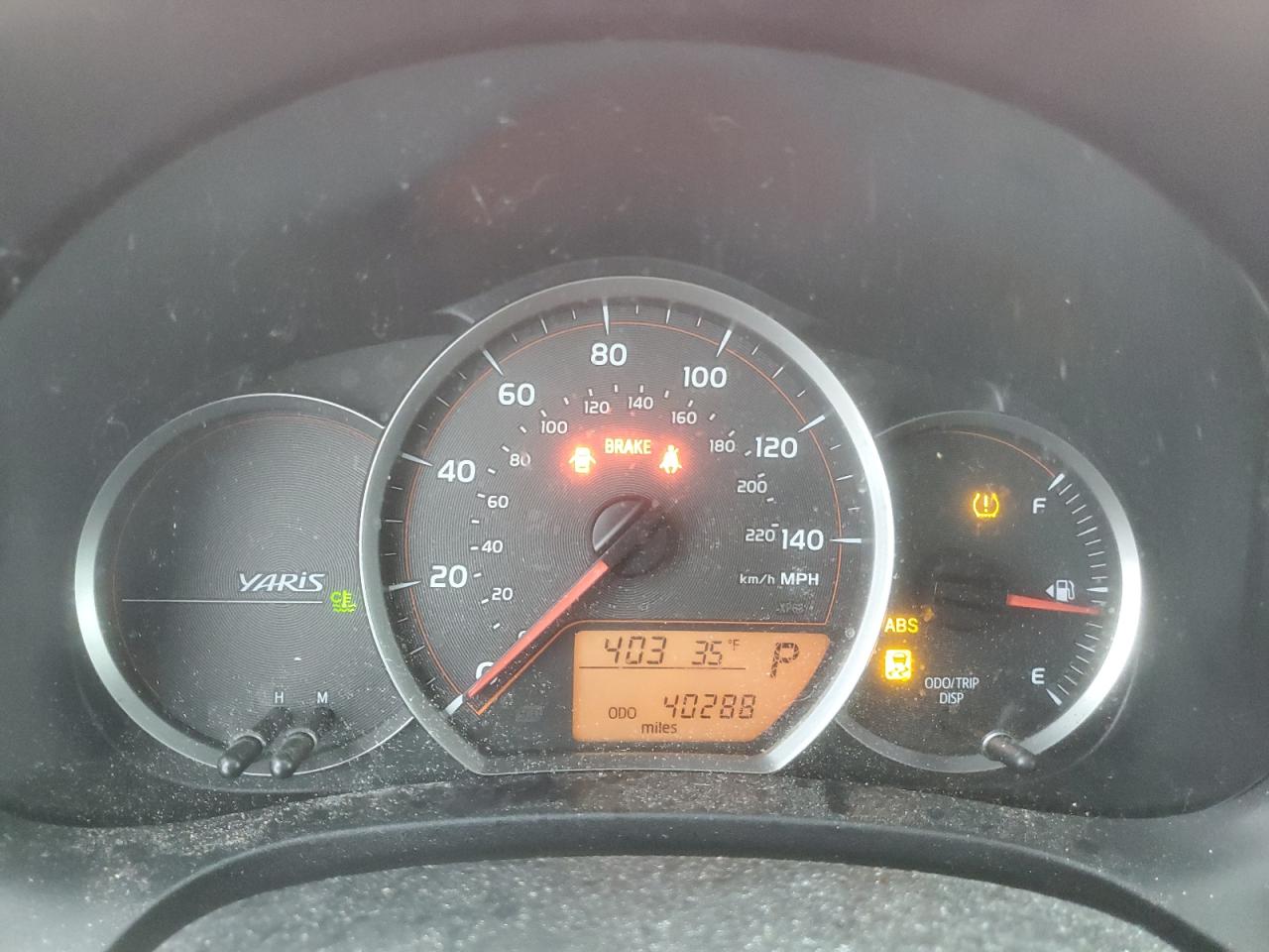 2012 Toyota Yaris VIN JTDJTUD35CD524376 Copart auction photo, front end damage thumbnail 9