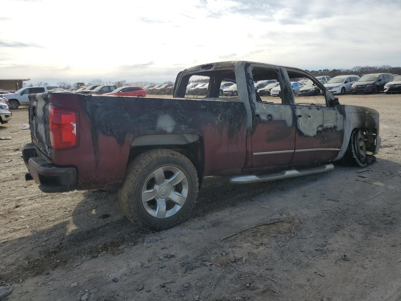 2017 Chevrolet Silverado VIN 1GCVKSEC4HZ262755 Copart auction photo, burn damage thumbnail 3