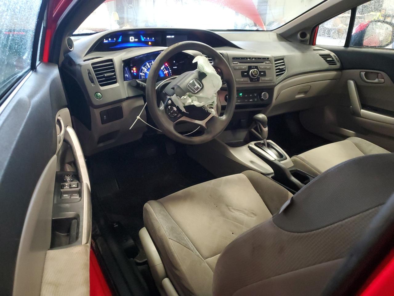 2012 Honda Civic VIN 2HGFG3B52CH563634 Copart auction photo, front end damage thumbnail 10