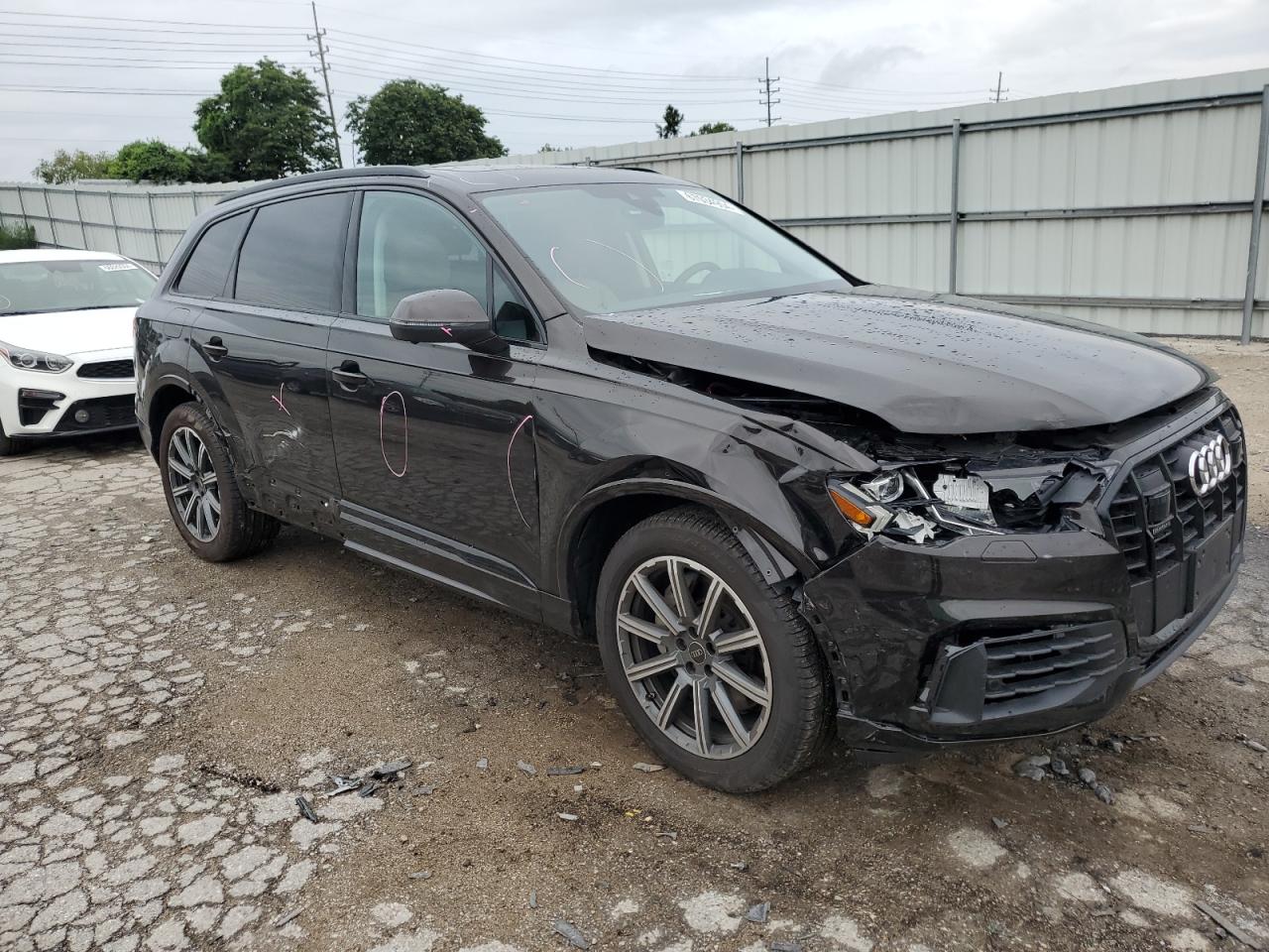 2024 Audi Q7 VIN WA1LCBF73RD001311 Copart auction photo, all over damage thumbnail 4