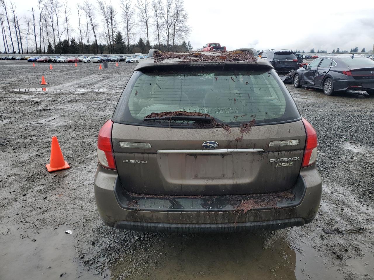 2009 Subaru Legacy VIN 4S4BP60C296319455 Copart auction photo, front end / side damage thumbnail 6