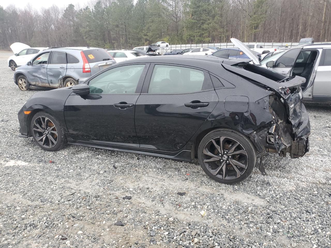 2018 Honda Civic VIN SHHFK7H46JU210365 Copart auction photo, rear end damage thumbnail 2