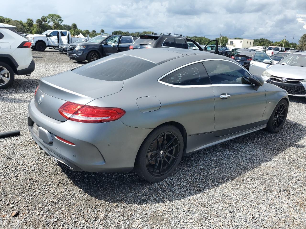 2017 Mercedes-Benz C-klasse VIN WDDWJ4JB4HF343200 Copart auction photo, water/flood damage thumbnail 3