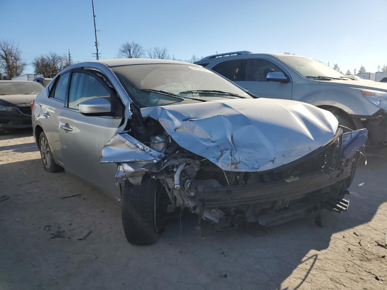 2019 Nissan Sentra VIN 3N1AB7AP5KY225884 Copart auction photo, front end damage thumbnail 4