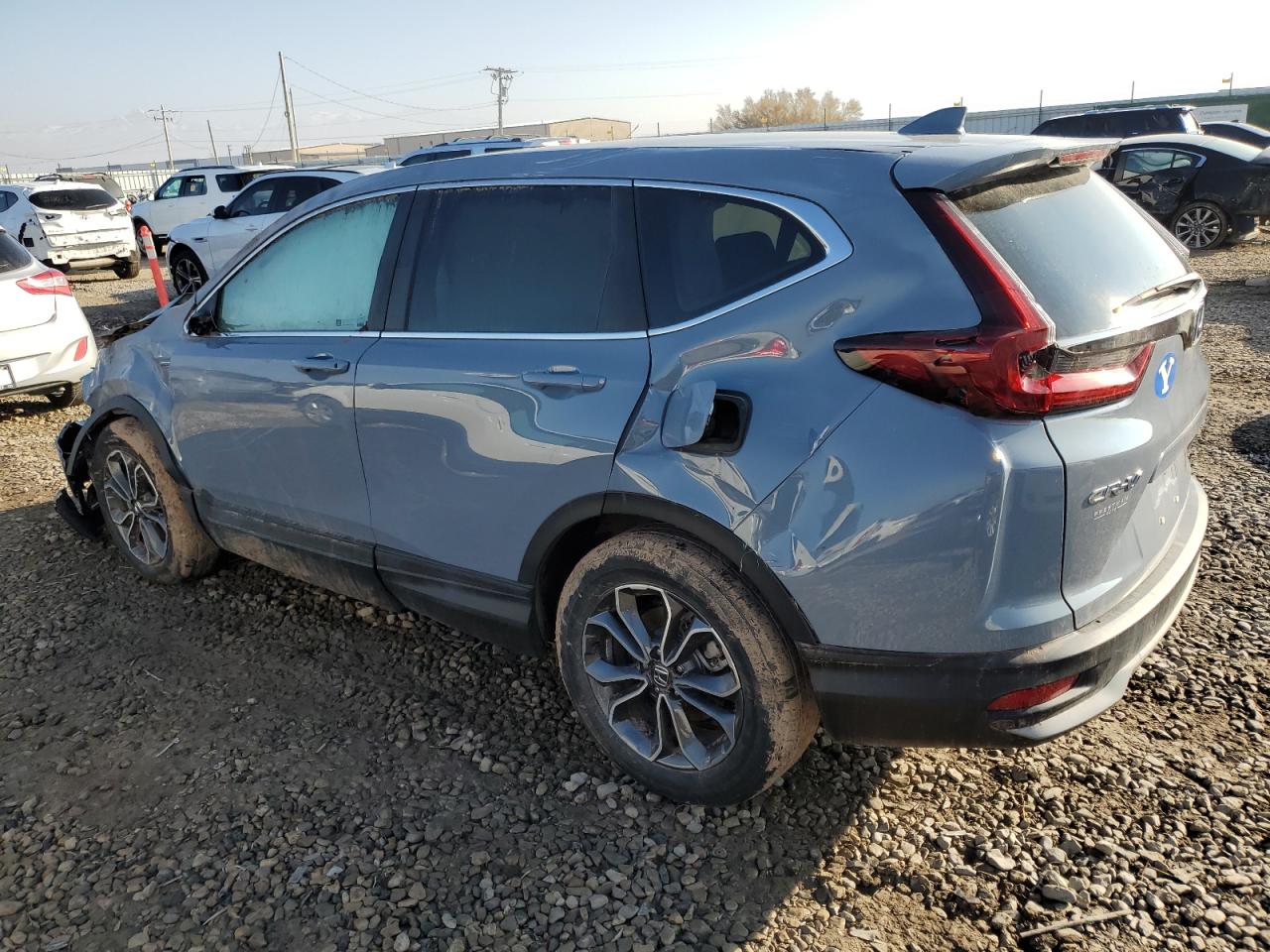 2022 Honda CR-V VIN 5J6RT6H87NL017647 Copart auction photo, top/roof damage thumbnail 2