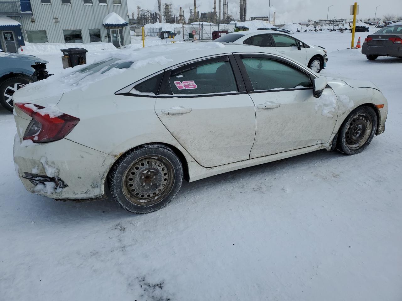 2016 Honda Civic VIN 2HGFC2F73GH030666 Copart auction photo, side / front end damage thumbnail 3