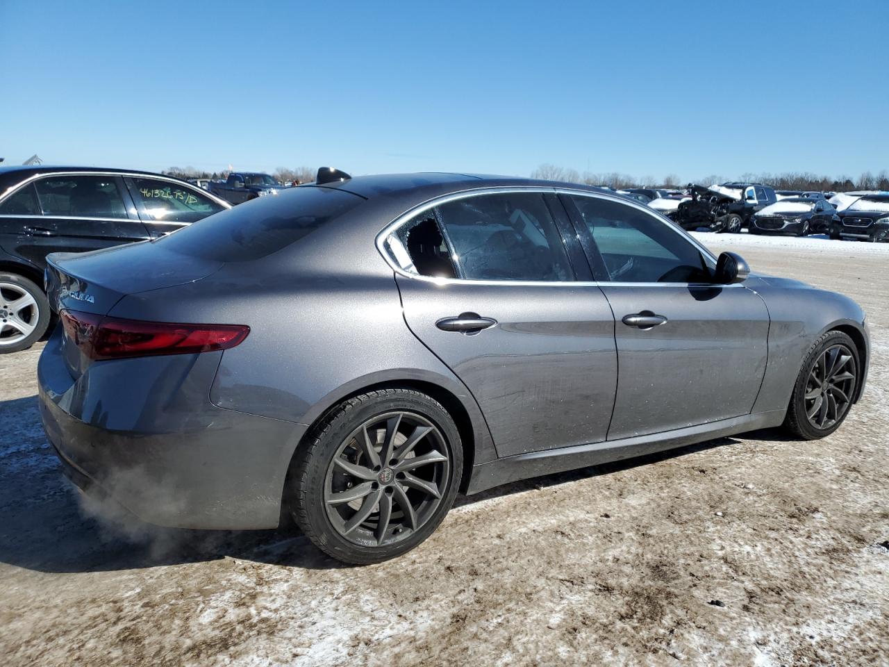 2017 Alfa Romeo Giulia VIN ZARFAEBN8H7525734 Copart auction photo, vandalism / mechanical damage thumbnail 3