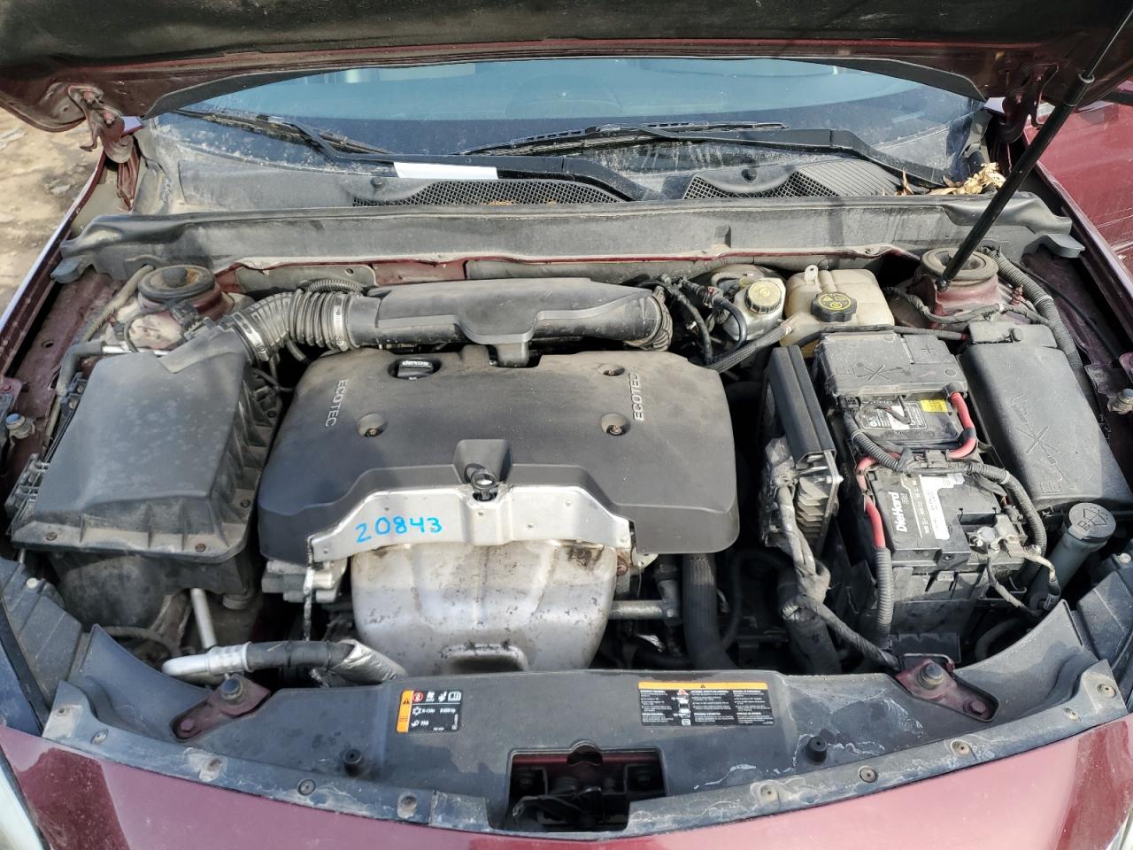 2015 Chevrolet Malibu VIN 1G11C5SL7FF134003 Copart auction photo, side / front end damage thumbnail 11