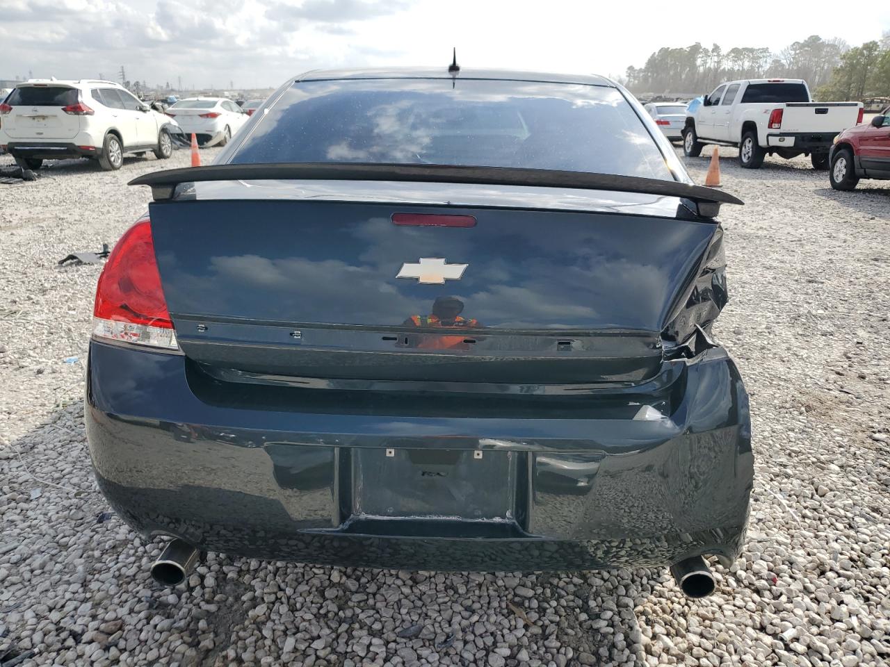 2013 Chevrolet Impala VIN 2G1WC5E33D1100372 Copart auction photo, rear end damage thumbnail 6