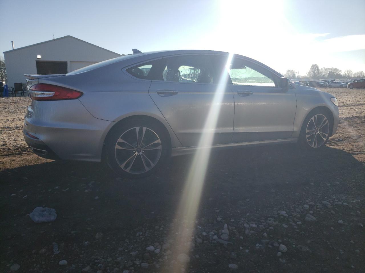 2020 Ford Fusion VIN 3FA6P0K95LR175856 Copart auction photo, front end / side damage thumbnail 3