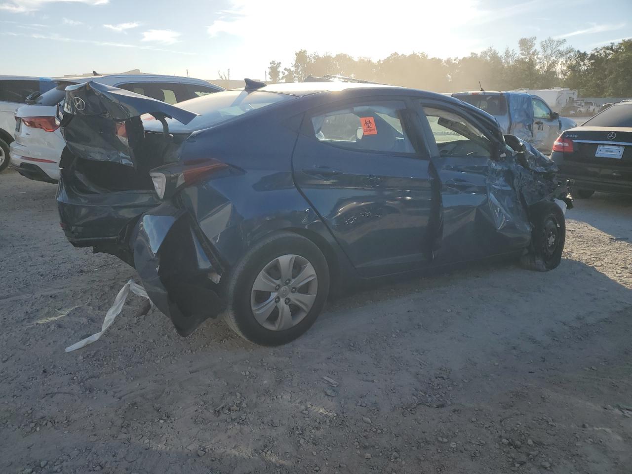 2016 Hyundai Elantra VIN KMHDH4AE9GU570430 Copart auction photo, all over damage thumbnail 3