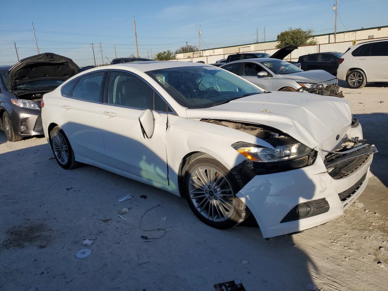 2014 Ford Fusion VIN 3FA6P0H92ER242486 Copart auction photo, front end / rear end damage thumbnail 4