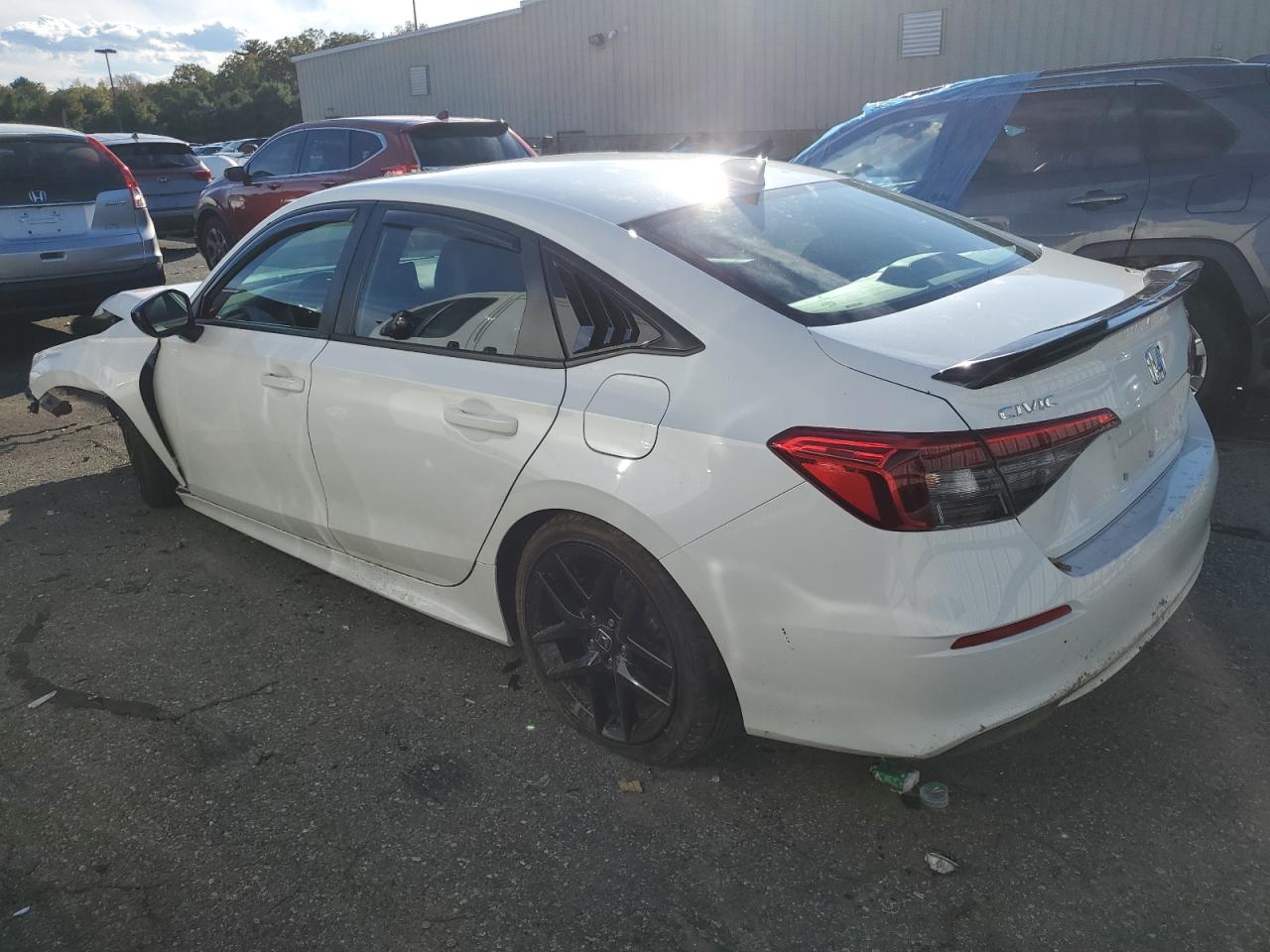 2022 Honda Civic VIN 2HGFE2F51NH593270 Copart auction photo, front end / minor dent/scratches damage thumbnail 2