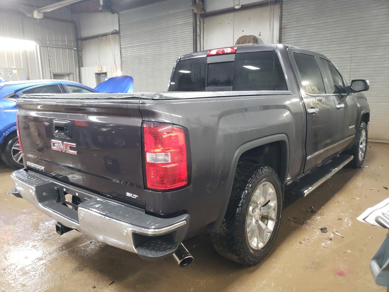 2015 GMC Sierra VIN 3GTU2VEC4FG509198 Copart auction photo, side / rear end damage thumbnail 3