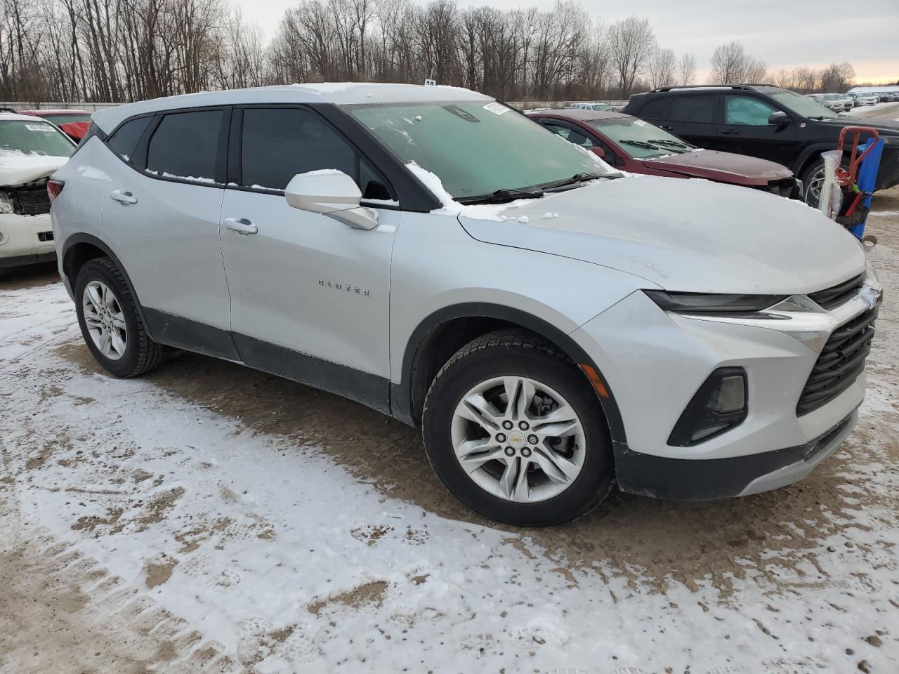 2021 Chevrolet Blazer VIN 3GNKBCRS2MS561668 Copart auction photo, side damage thumbnail 4