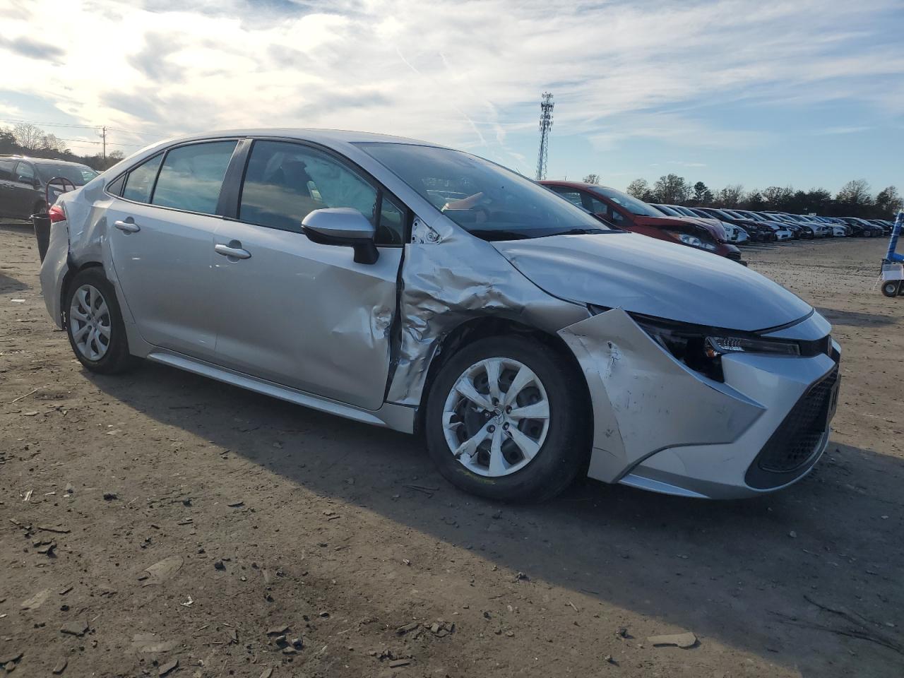 2022 Toyota Corolla VIN JTDEPMAE1N3008813 Copart auction photo, front end / side damage thumbnail 4