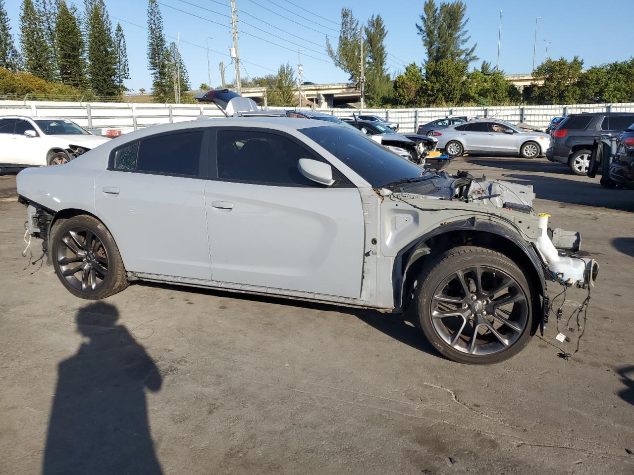 2020 Dodge Charger VIN 2C3CDXGJ7LH244368 Copart auction photo, stripped damage thumbnail 4
