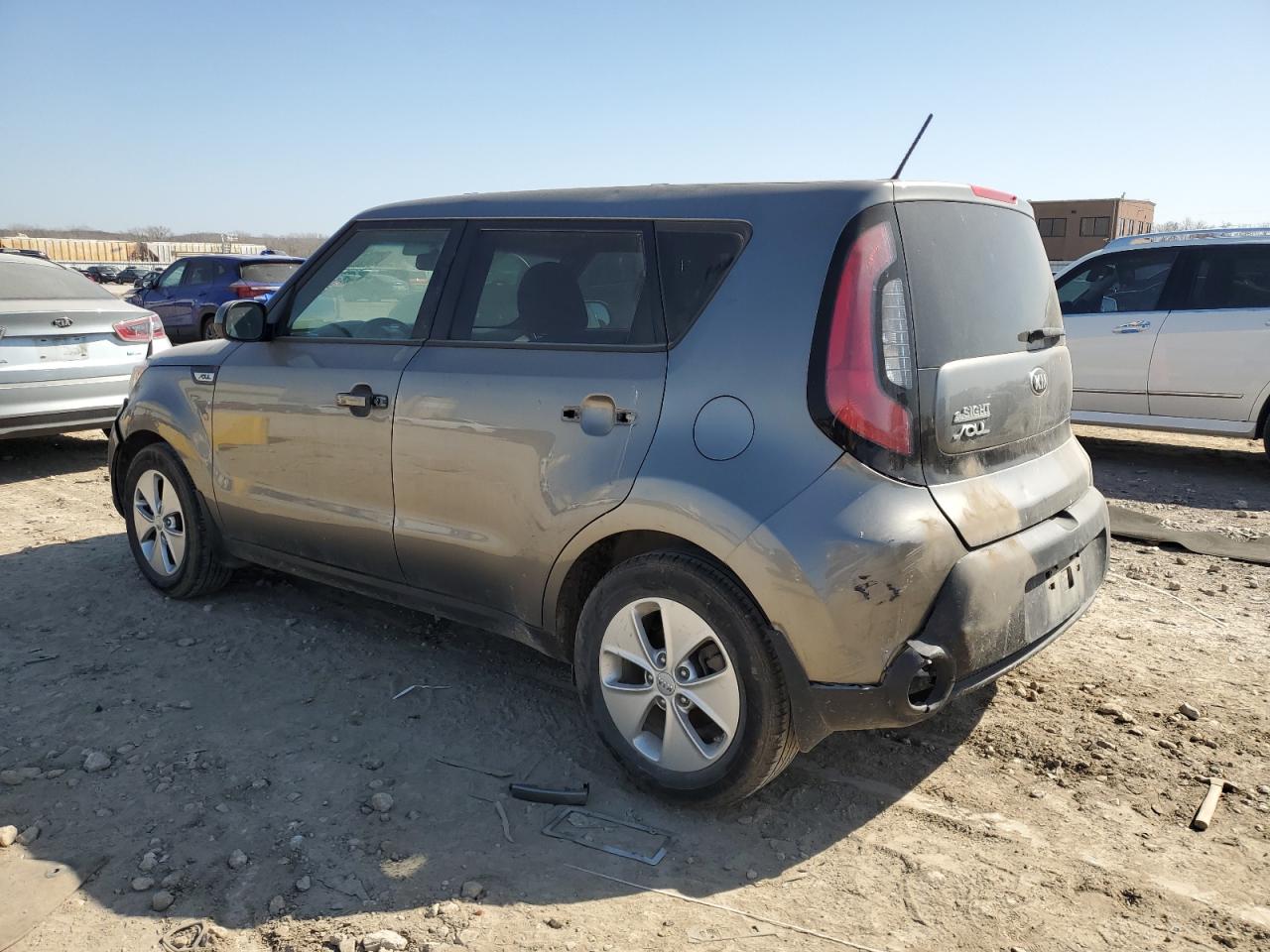 2015 KIA Soul VIN KNDJN2A2XF7169606 Copart auction photo, vandalism damage thumbnail 2