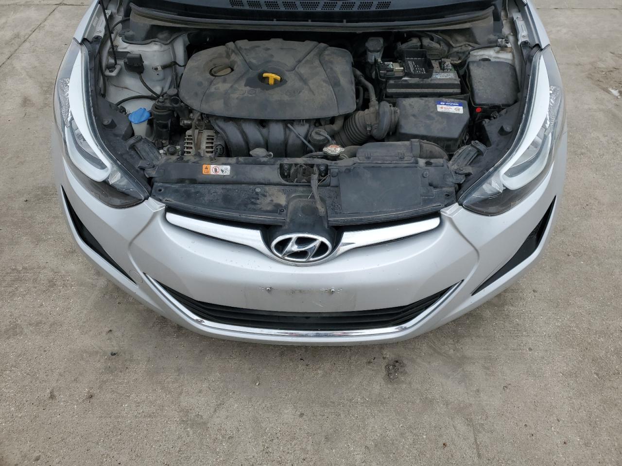 2016 Hyundai Elantra VIN KMHDH4AE9GU488116 Copart auction photo, water/flood damage thumbnail 11