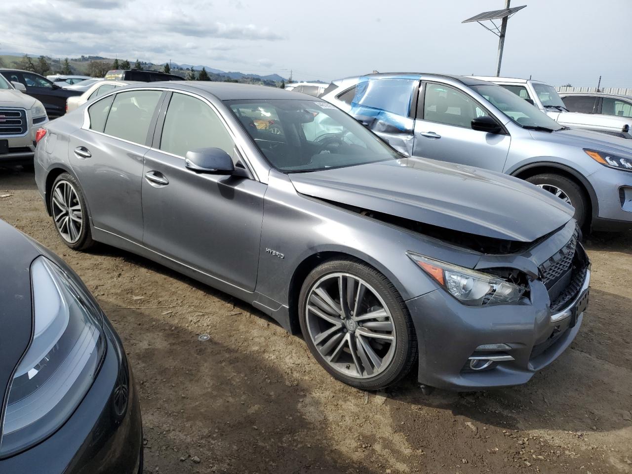 2016 Infiniti Q50 VIN JN1AV7AP7GM490128 Copart auction photo, mechanical / front end damage thumbnail 4