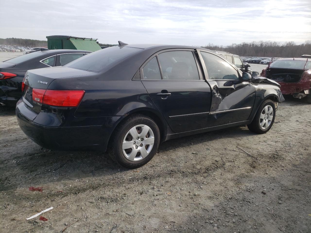 2010 Hyundai Sonata VIN 5NPET4ACXAH615964 Copart auction photo, front end / side damage thumbnail 3