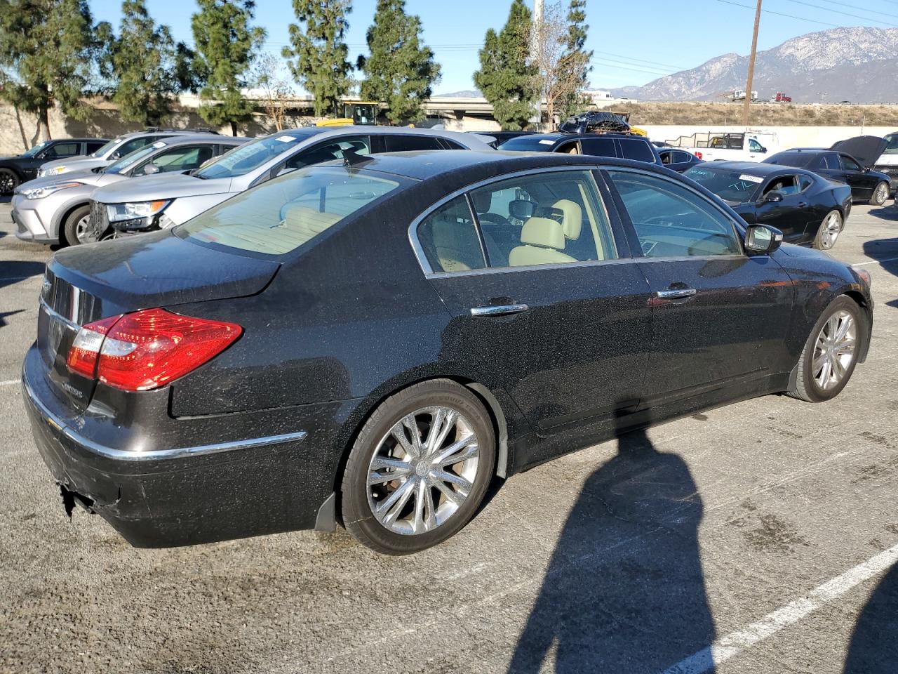 2013 Hyundai Genesis VIN KMHGC4DD0DU251041 Copart auction photo, rear end damage thumbnail 3