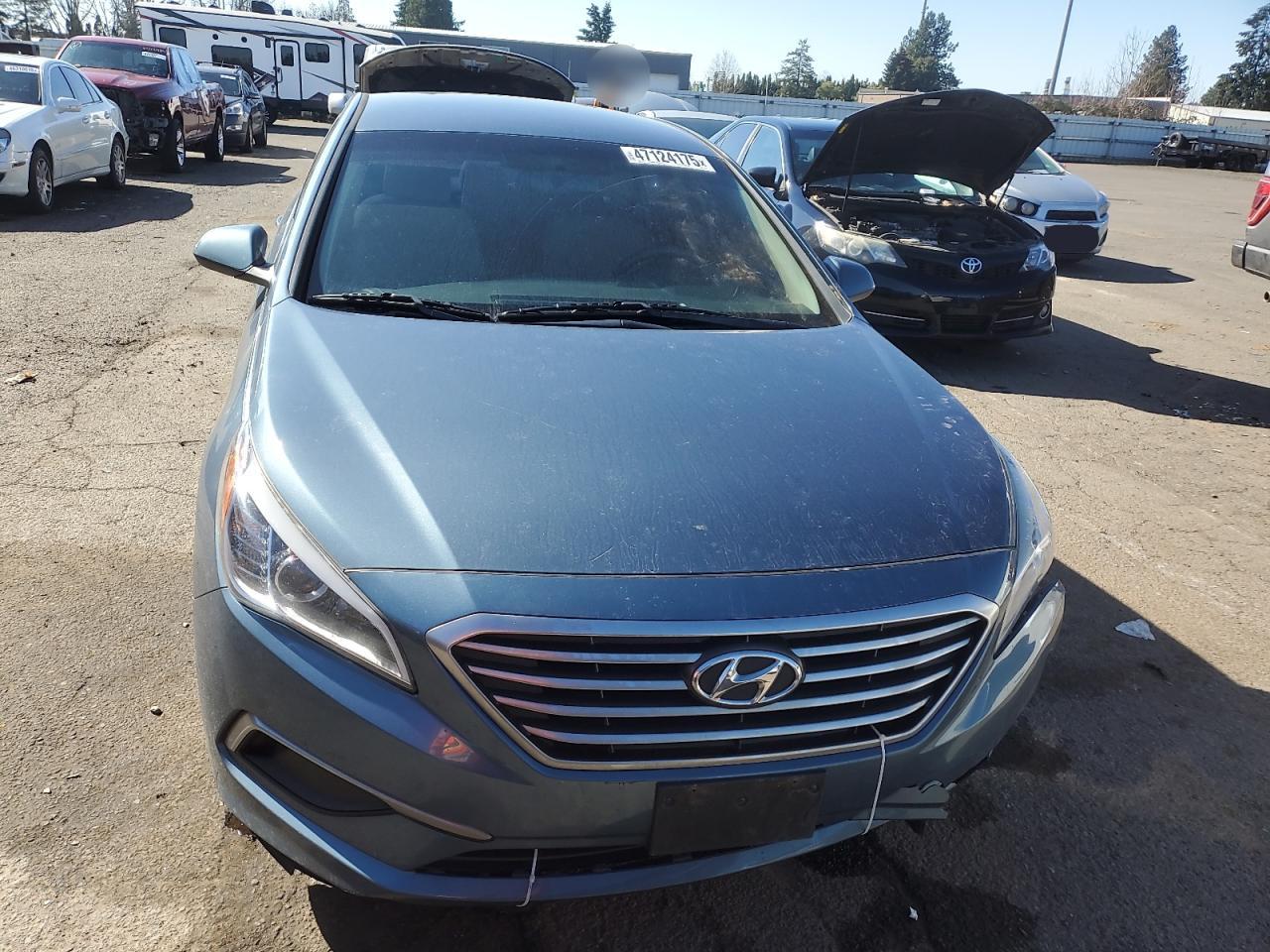 2016 Hyundai Sonata VIN 5NPE24AF6GH267411 Copart auction photo, front end damage thumbnail 5