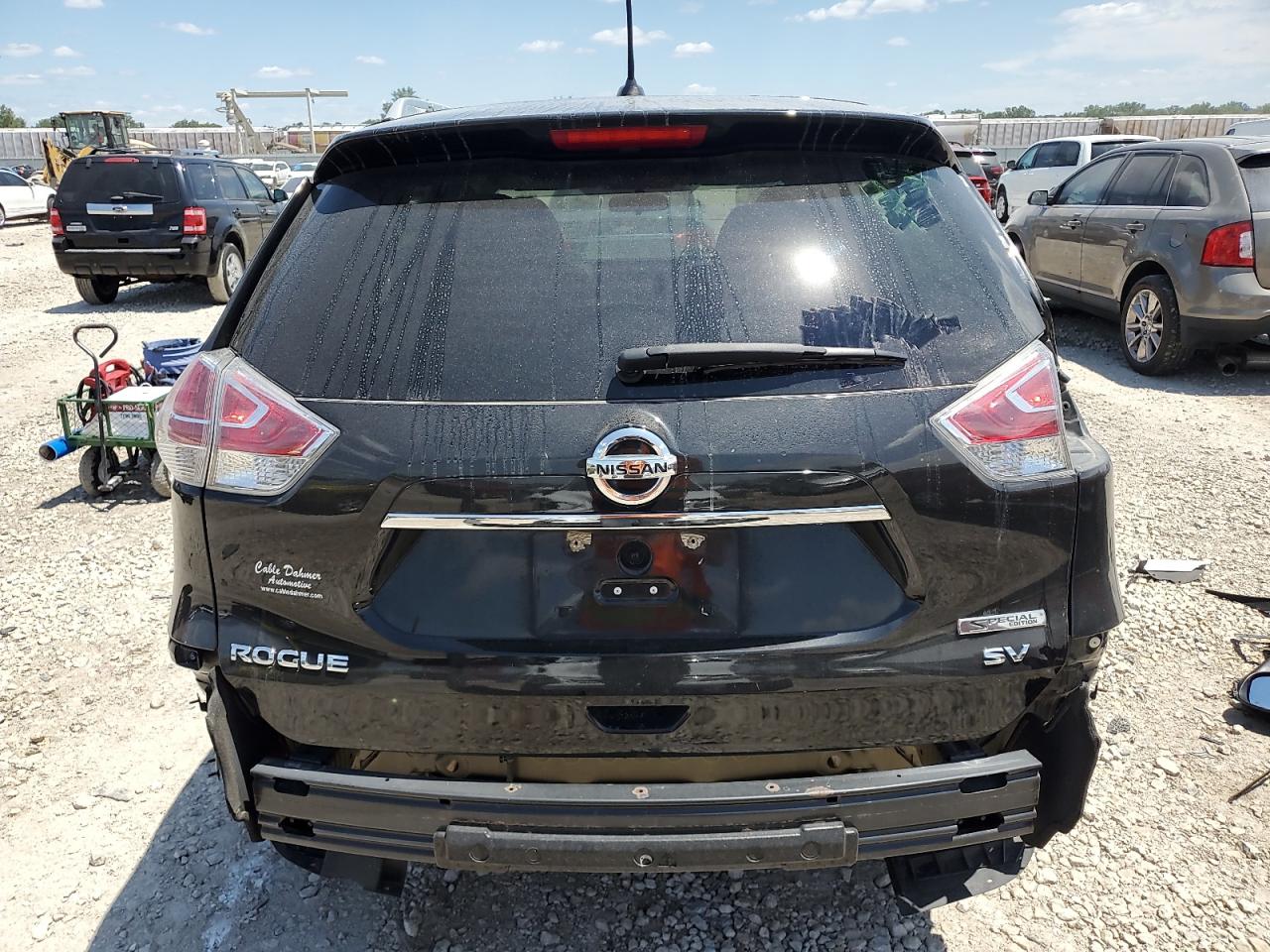 2016 Nissan Rogue VIN 5N1AT2MT6GC833382 Copart auction photo, all over damage thumbnail 6