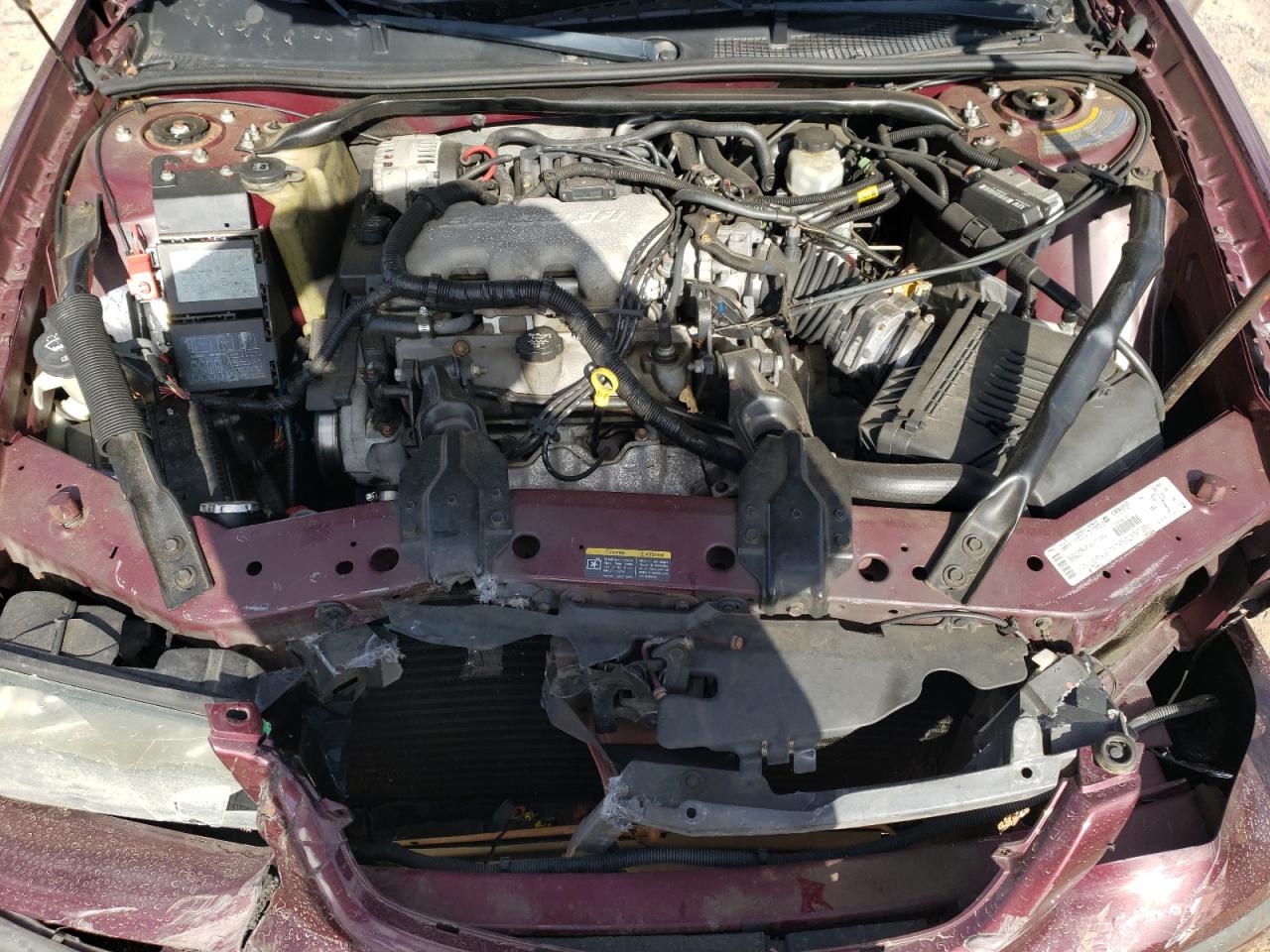 2003 Chevrolet Impala VIN 2G1WF52E839257165 Copart auction photo, all over damage thumbnail 12