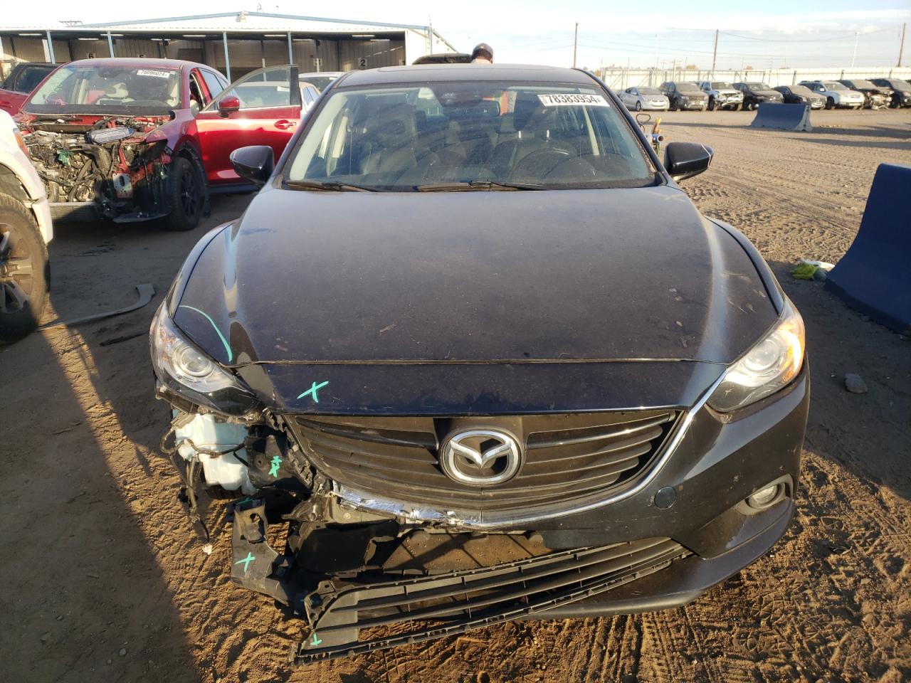 2015 Mazda 6 VIN JM1GJ1W53F1214178 Copart auction photo, front end damage thumbnail 5
