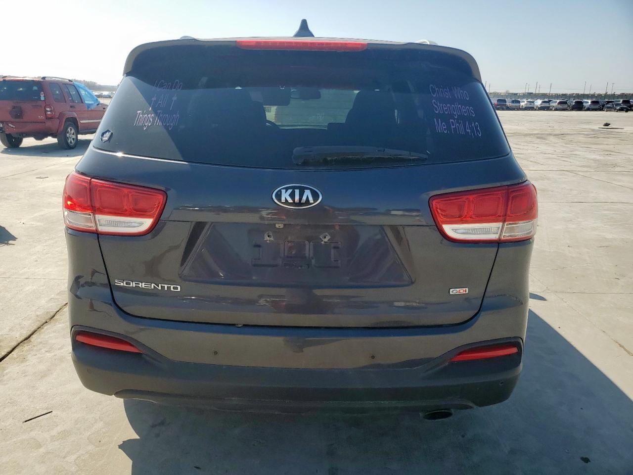 2016 KIA Sorento VIN 5XYPG4A33GG015283 Copart auction photo, minor dent/scratches damage thumbnail 6