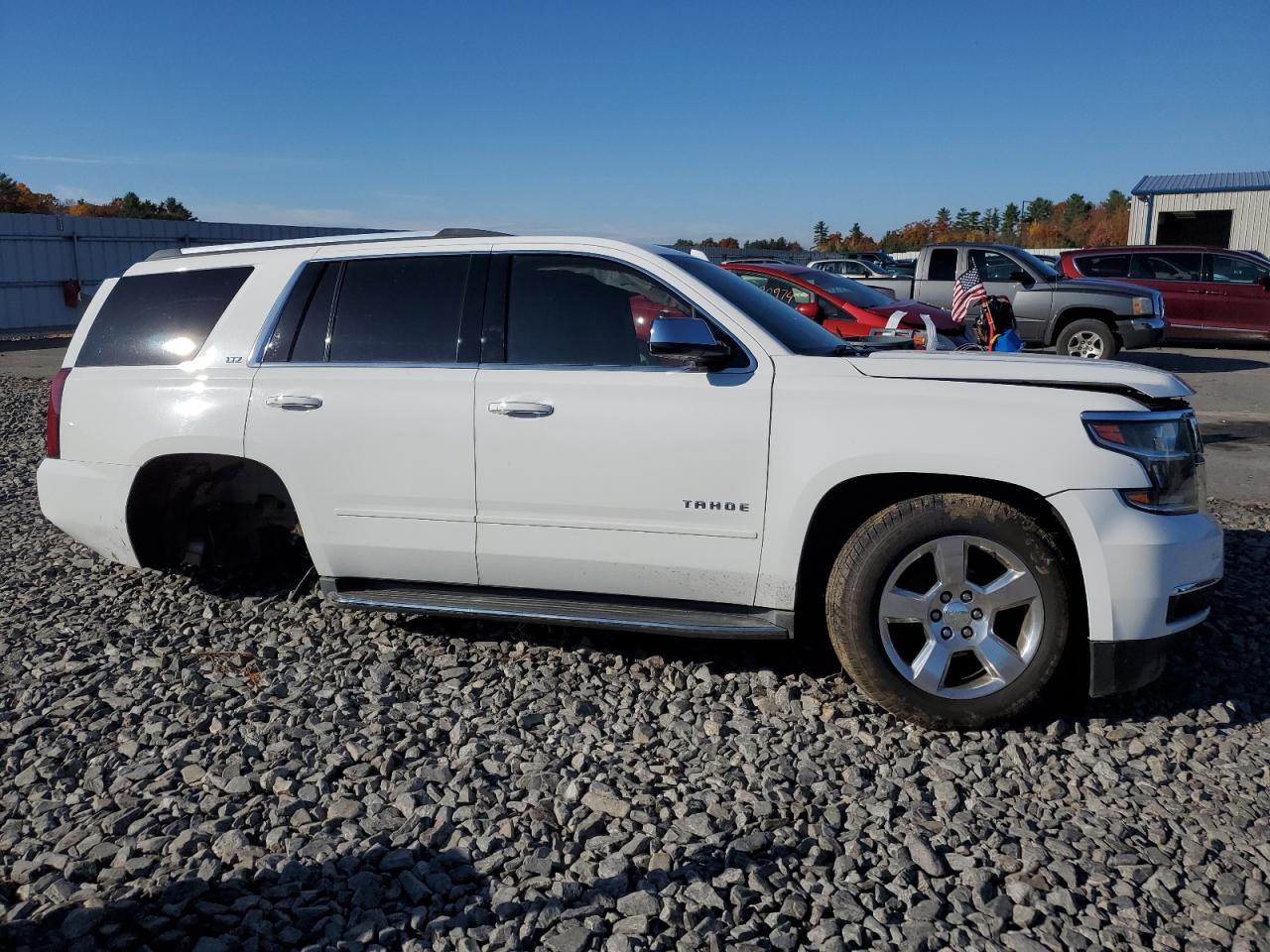 2015 Chevrolet Tahoe VIN 1GNSKCKC3FR602754 Copart auction photo, side / undercarriage damage thumbnail 4