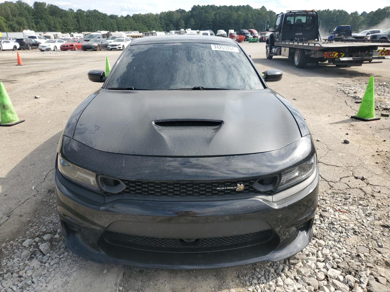 2019 Dodge Charger VIN 2C3CDXGJ3KH716340 Copart auction photo, undercarriage / side damage thumbnail 5