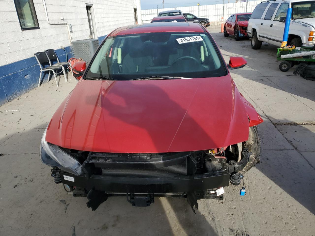 2021 Hyundai Elantra VIN 5NPLN4AG4MH012470 Copart auction photo, front end damage thumbnail 5