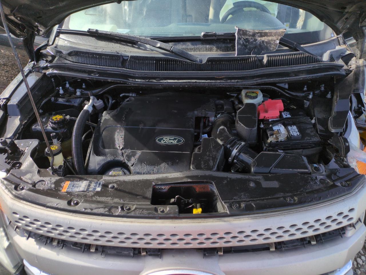 2014 Ford Explorer VIN 1FM5K8B82EGA63919 Copart auction photo, front end / side damage thumbnail 11
