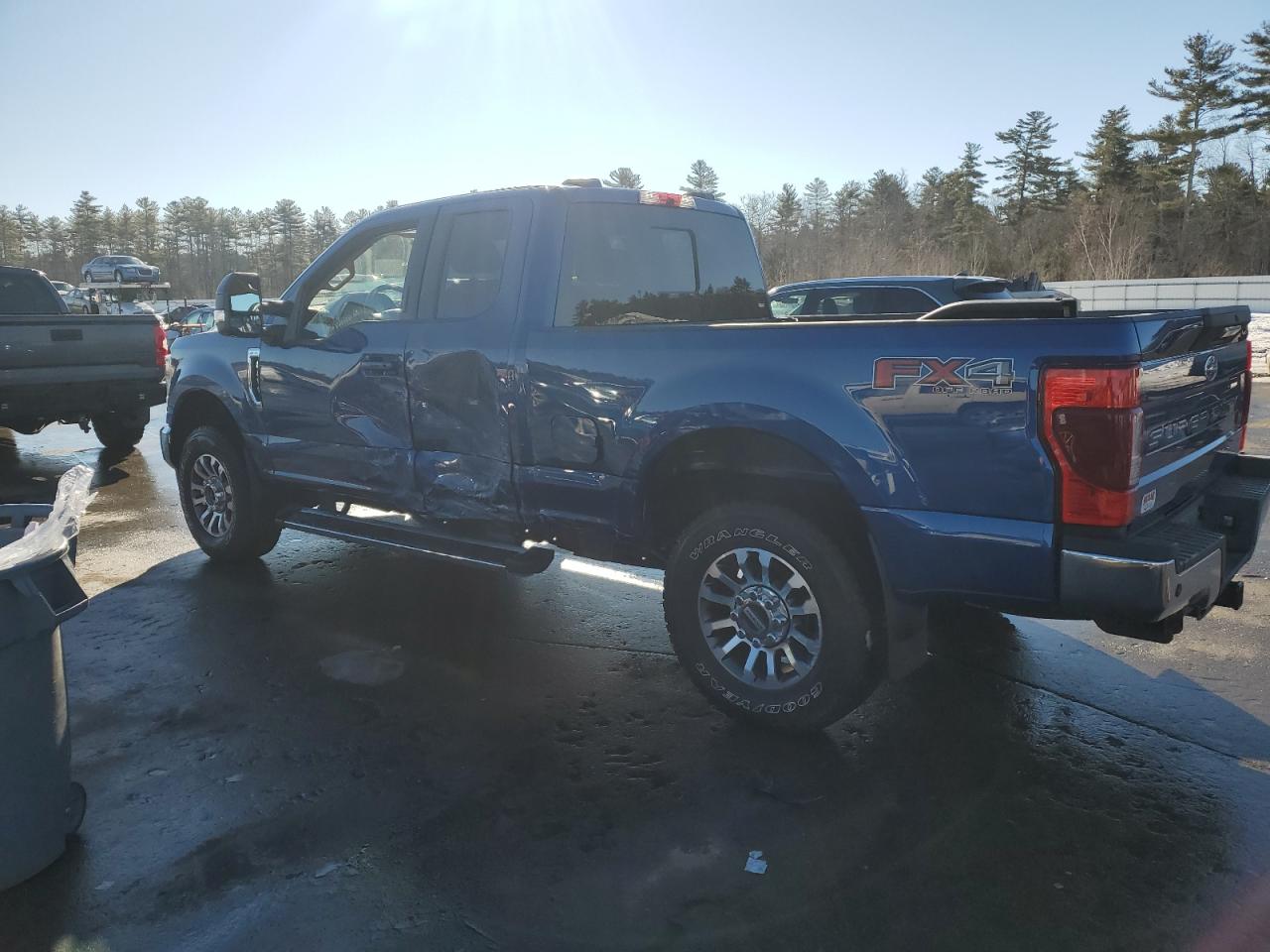 2022 Ford F250 VIN 1FT7X2B69NEE30014 Copart auction photo, side damage thumbnail 2
