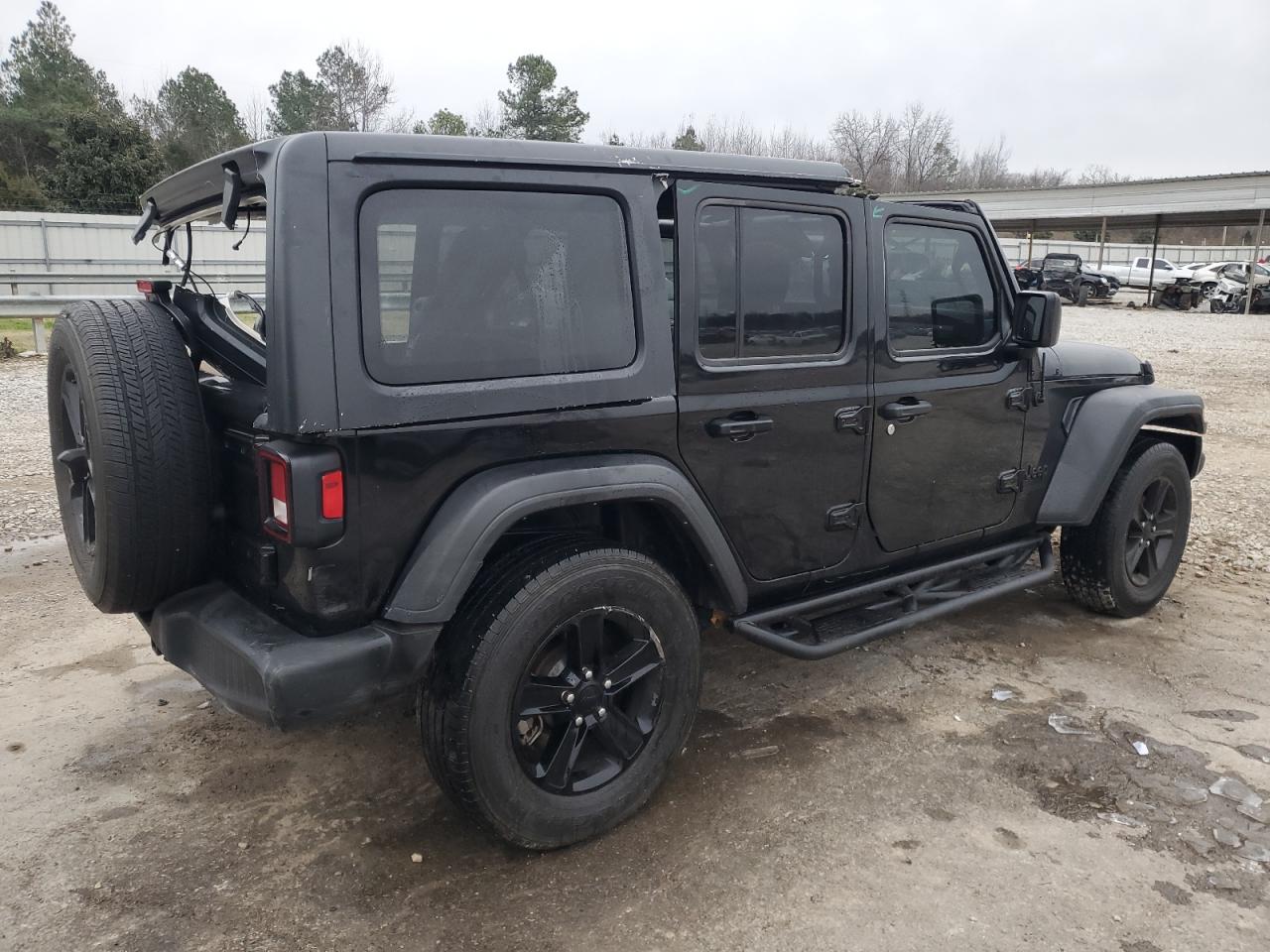 2021 Jeep Wrangler VIN 1C4HJXDN7MW838348 Copart auction photo, all over damage thumbnail 3
