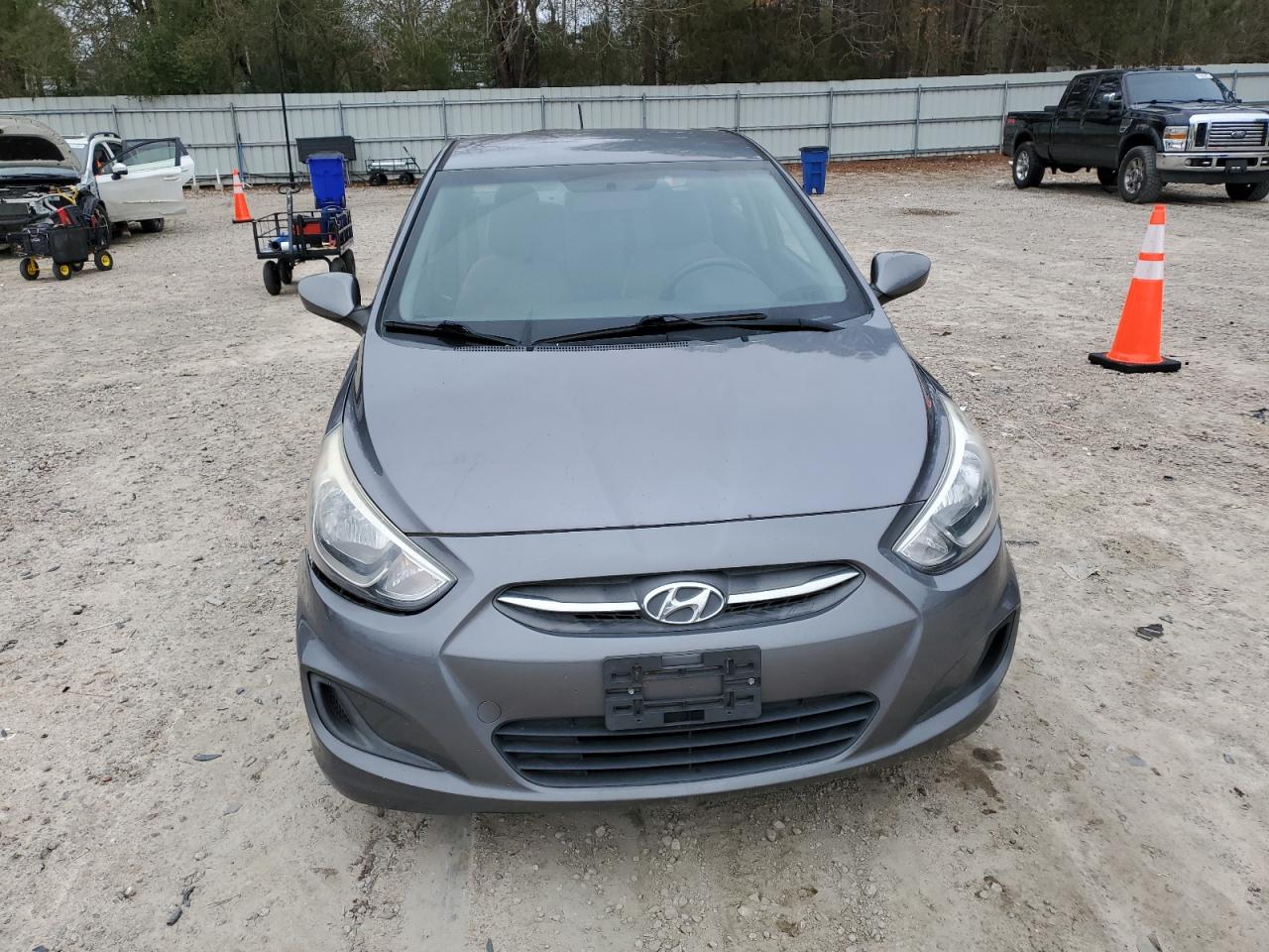 2016 Hyundai Accent VIN KMHCT4AE3GU080057 Copart auction photo, front end / side damage thumbnail 5