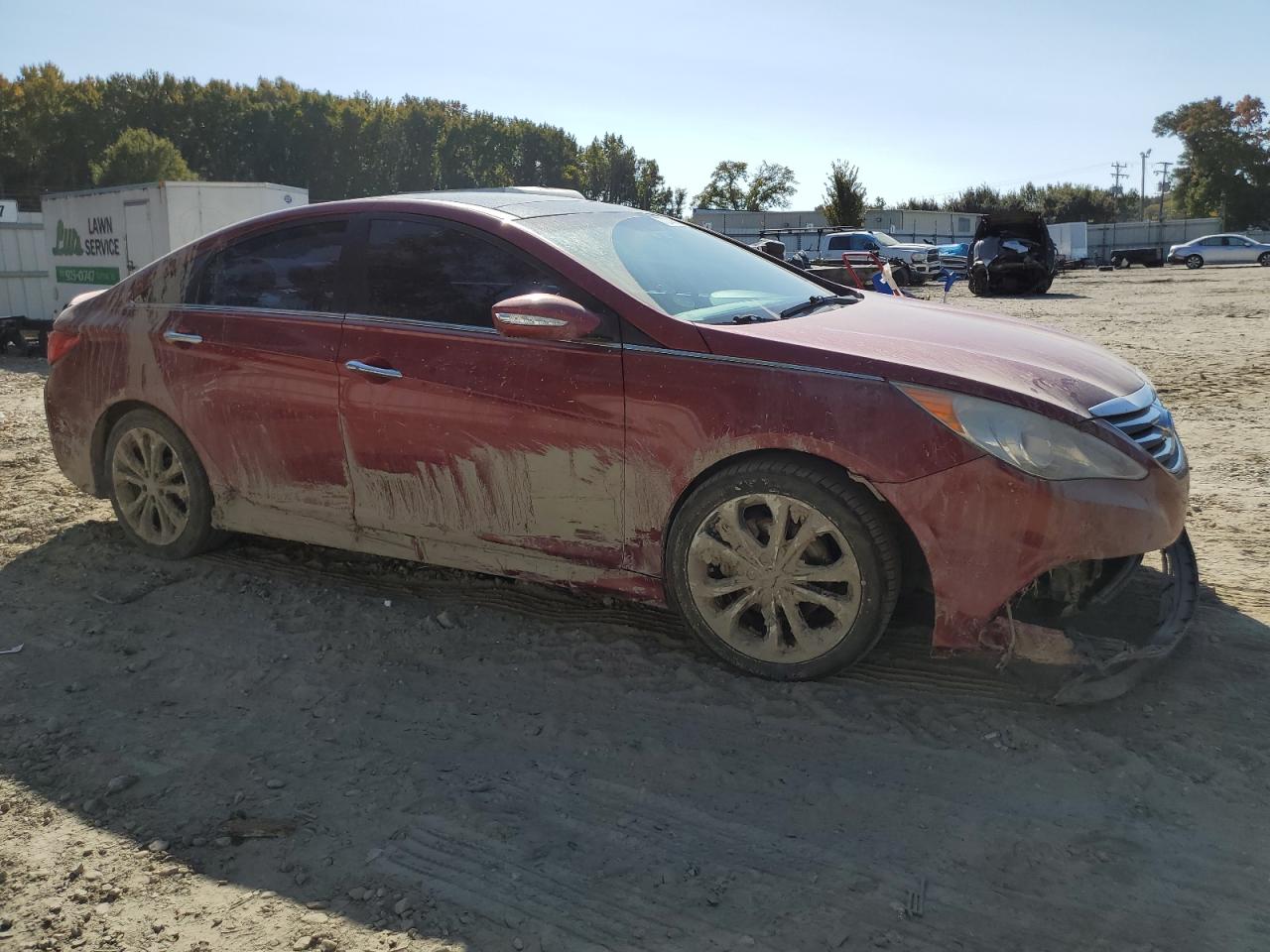 2014 Hyundai Sonata VIN 5NPEC4AB8EH923647 Copart auction photo, front end / minor dent/scratches damage thumbnail 4