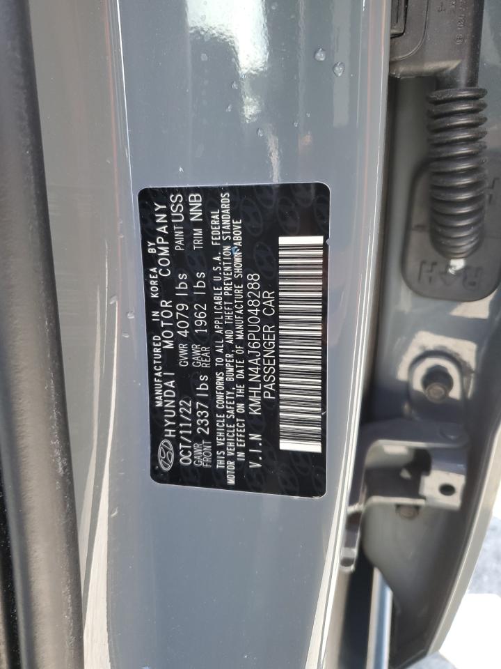 2023 Hyundai Elantra VIN KMHLN4AJ6PU048288 Copart auction photo, front end damage thumbnail 12