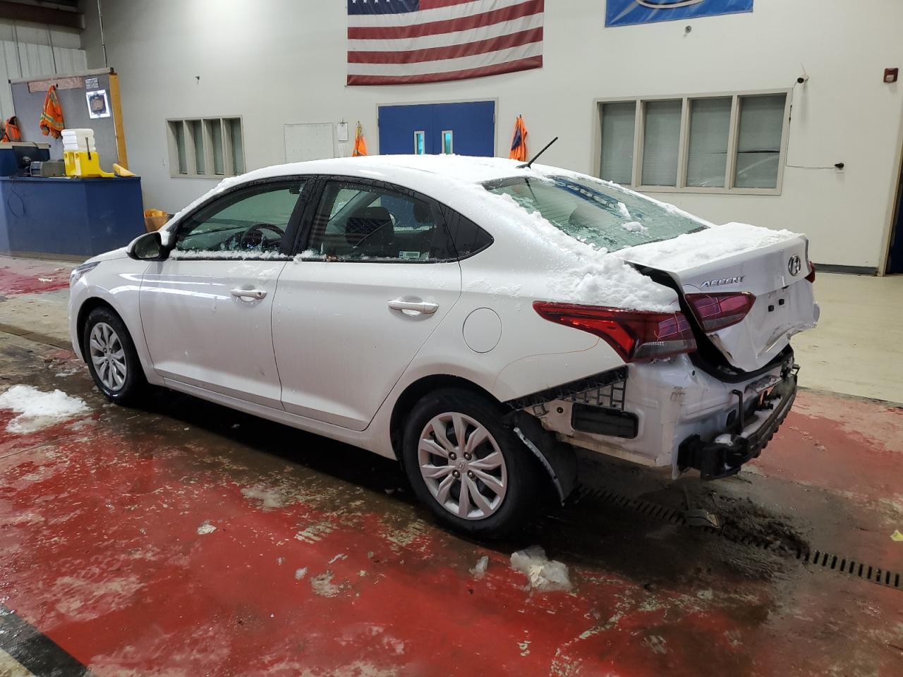 2022 Hyundai Accent VIN 3KPC24A66NE179905 Copart auction photo, rear end damage thumbnail 2
