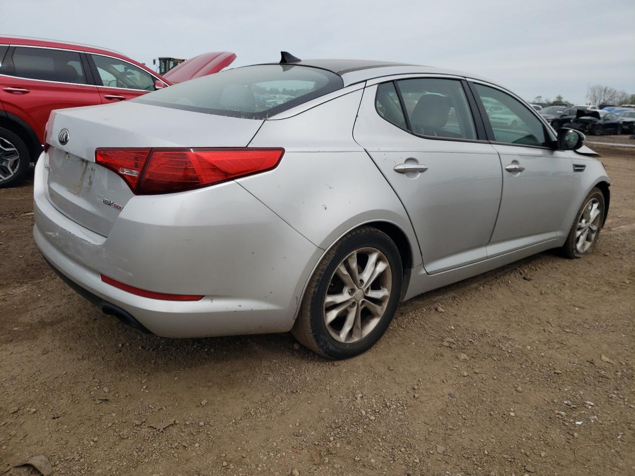 2013 KIA Optima VIN 5XXGN4A74DG235220 Copart auction photo, front end damage thumbnail 3
