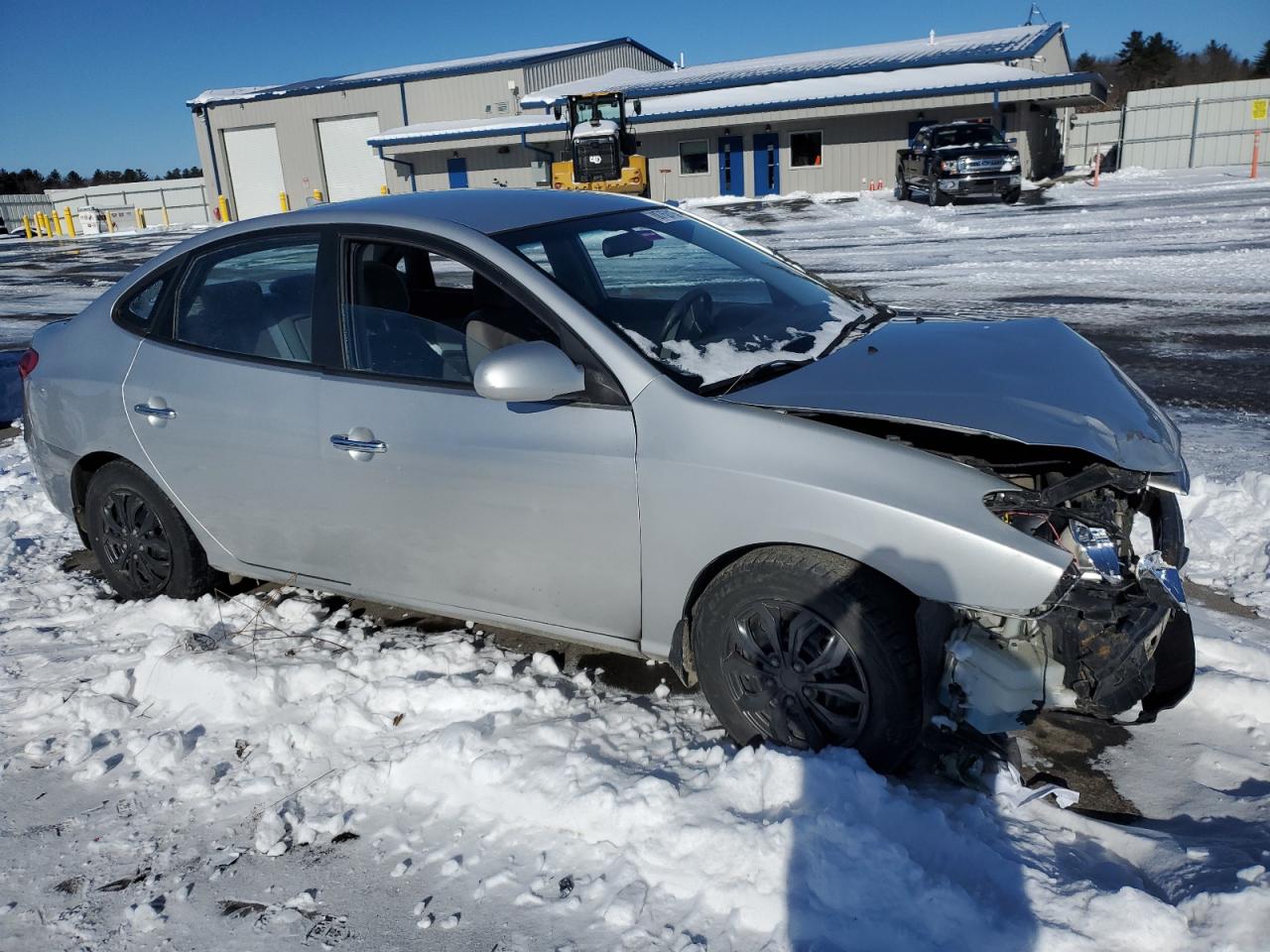 2010 Hyundai Elantra VIN KMHDU4AD5AU914457 Copart auction photo, side / front end damage thumbnail 4